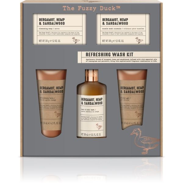 Baylis & Harding Baylis & Harding The Fuzzy Duck Men's Hemp & Bergamot poklon set (za kosu, bradu i tijelo) za muškarce