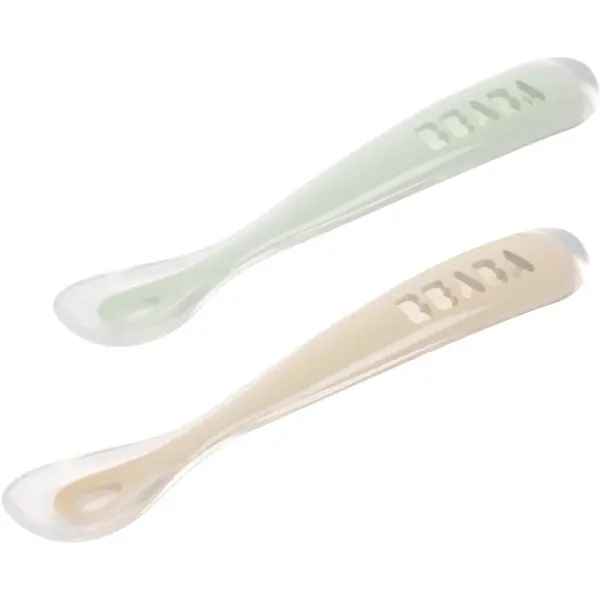 Beaba Beaba Set of 2 Ergonomic Spoons žličica s etuijem Clay 4m+ 2 kom
