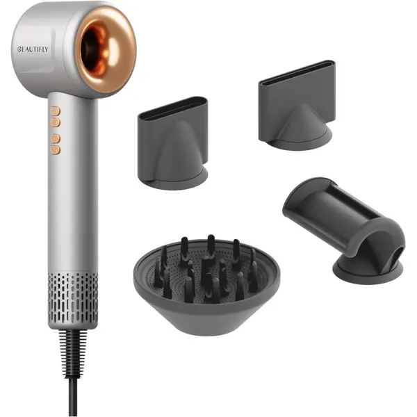 Beautifly Beautifly IonBoost sušilo za kosu Silver 1 kom