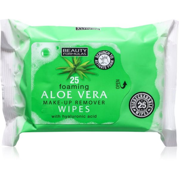 Beauty Formulas Beauty Formulas Aloe Vera vlažne maramice za čišćenje s hijaluronskom kiselinom 25 kom