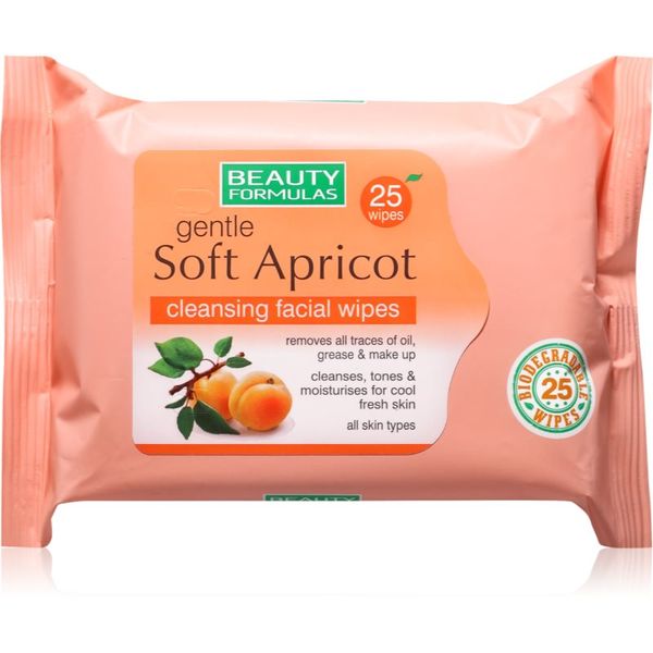 Beauty Formulas Beauty Formulas Apricot vlažne maramice za čišćenje 25 kom