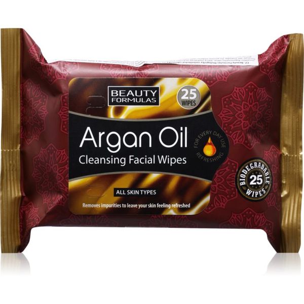 Beauty Formulas Beauty Formulas Argan Oil vlažne maramice za čišćenje 25 kom