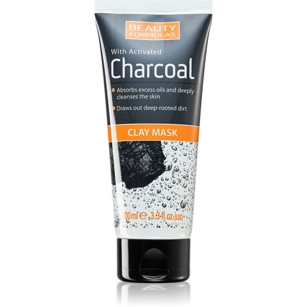 Beauty Formulas Beauty Formulas Charcoal maska za dubinsko čišćenje kože lica s aktivnim ugljenom 100 ml