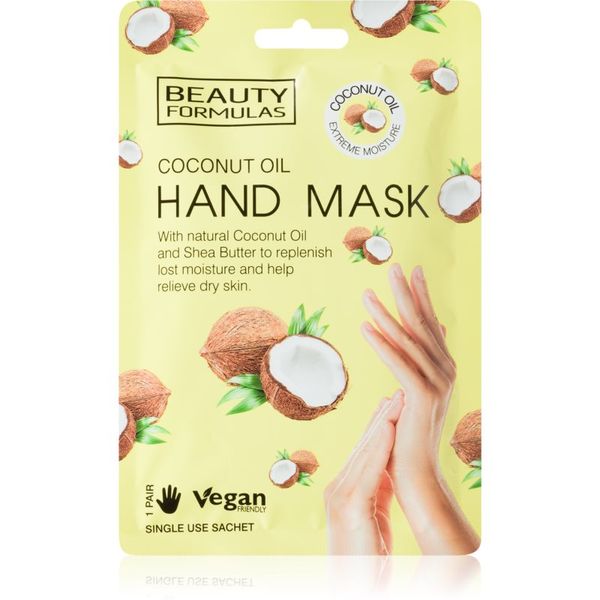 Beauty Formulas Beauty Formulas Coconut Oil maska za dubinsku hidrataciju za ruke 1 kom