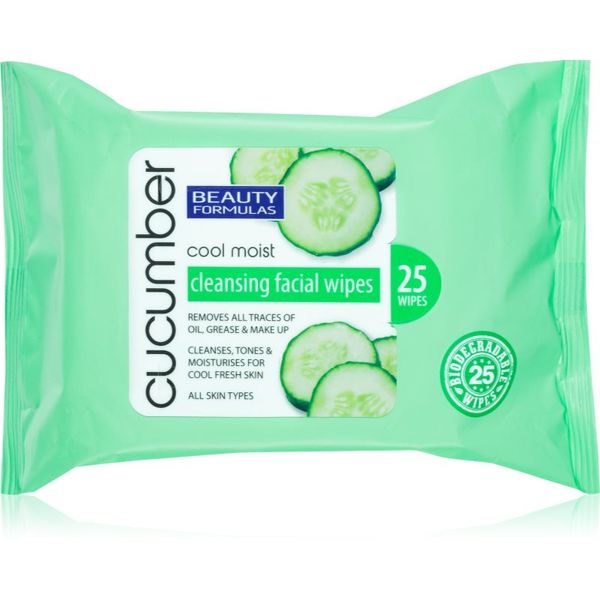 Beauty Formulas Beauty Formulas Cucumber maramice za čišćenje s ekstraktima krastavca 25 kom