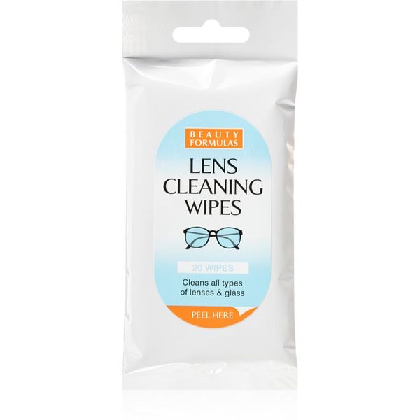 Beauty Formulas Beauty Formulas Lens Cleaning vlažne maramice za čišćenje naočala 20 kom
