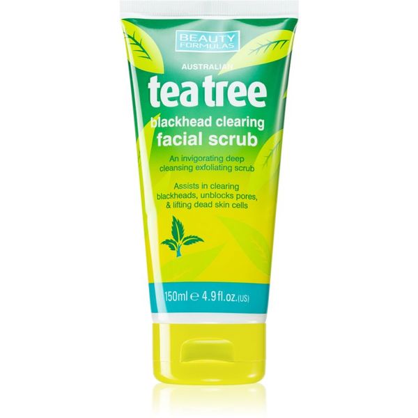 Beauty Formulas Beauty Formulas Tea Tree piling za čišćenje lica za problematično lice 150 ml
