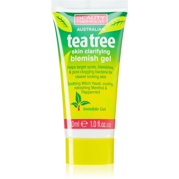Beauty Formulas Beauty Formulas Tea Tree umirujući gel za čišćenje za nepravilnosti na koži lica 30 ml
