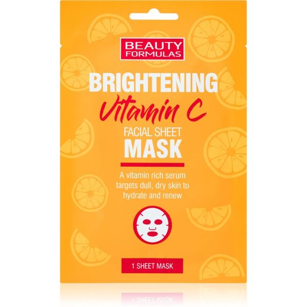 Beauty Formulas Beauty Formulas Vitamin C sheet maska za blistav ten s vitaminom C 1 kom