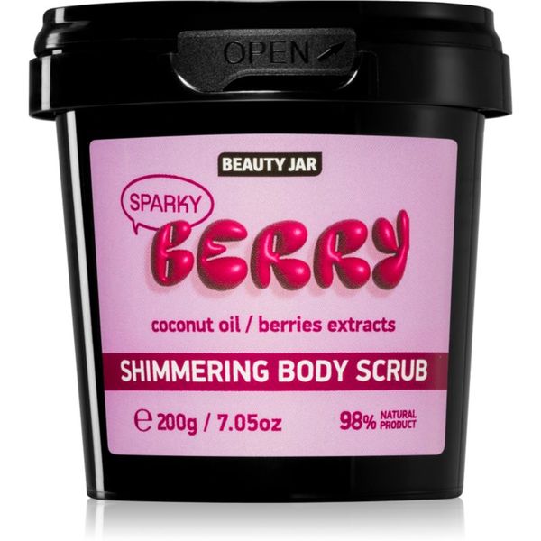 Beauty Jar Beauty Jar Berry Sparky šećerno-solni peeling za blistavi sjaj 200 g