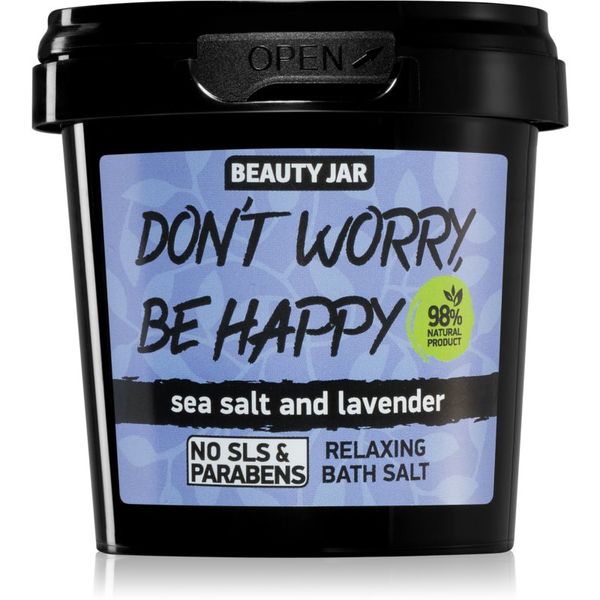 Beauty Jar Beauty Jar Don't Worry, Be Happy relaksirajuća sol za kupku s mirisom lavande 150 g