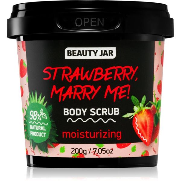 Beauty Jar Beauty Jar Strawberry, Marry Me! hidratantni piling za tijelo 200 g