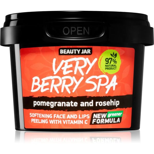 Beauty Jar Beauty Jar Very Berry Spa omekšavajući šećerni piling za lice 120 g