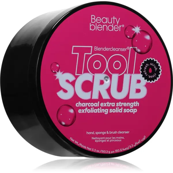 beautyblender® beautyblender® Tool Scrub Charcoal Sredstvo za čišćenje spužvica i četkica za šminkanje 150 g
