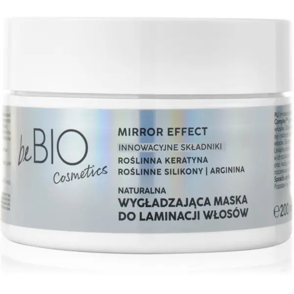 beBIO beBIO Baby Hair Complex Mirror Effect zaglađujuća maska za neposlušnu kosu 200 ml