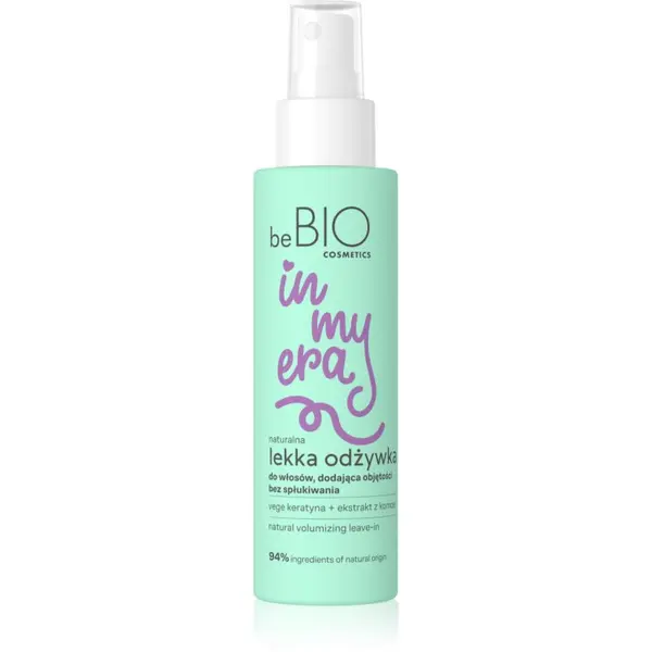beBIO beBIO In My Era Natural Lightweight Volumizing regenerator u spreju bez ispiranja za volumen kose 100 ml