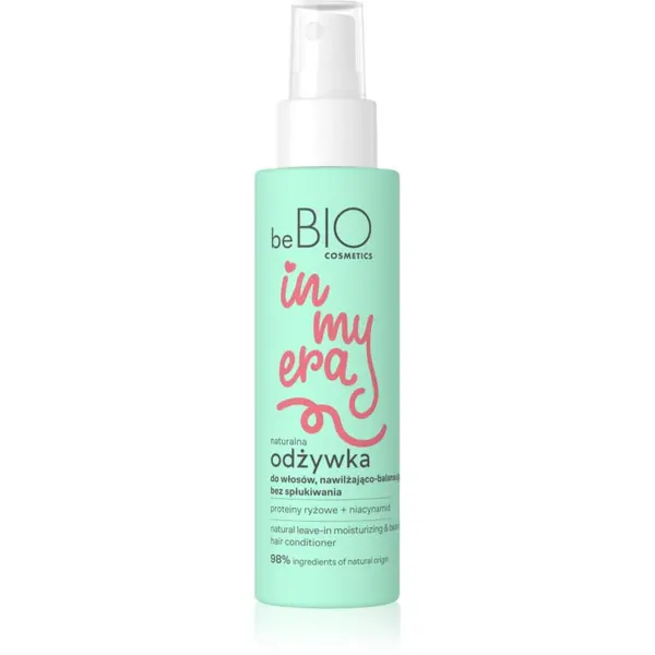 beBIO beBIO In My Era Natural Moisturizing & Balancing regenerator u spreju bez ispiranja za normalnu kosu 100 ml