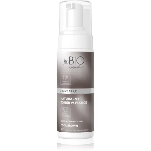 beBIO beBIO Natural Foam Toner Cold Brown pjena za toniranje za kosu 120 ml