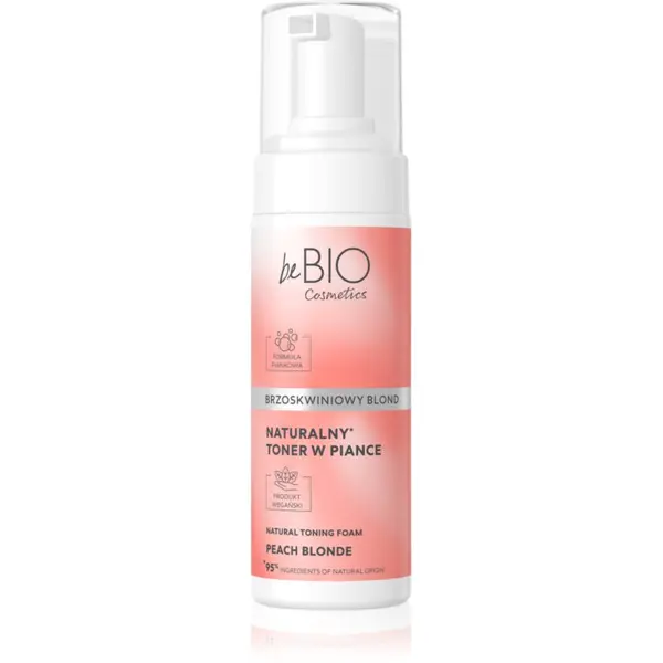 beBIO beBIO Natural Foam Toner Peach Blonde pjena za toniranje za kosu 120 ml