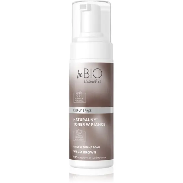 beBIO beBIO Natural Foam Toner Warm Brown pjena za toniranje za kosu 120 ml