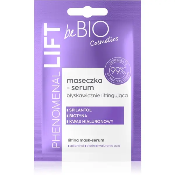 beBIO beBIO Phenomenal Lift lifting serum i maska za zagladjivanje u jednom 10 ml