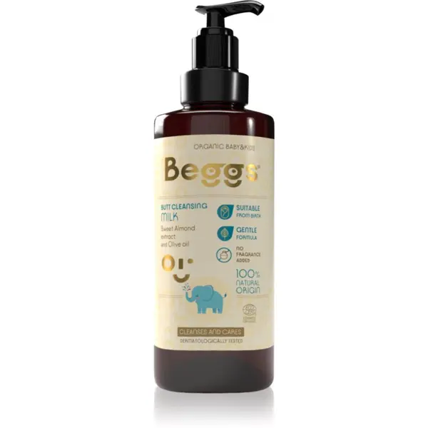 Beggs Beggs Organic Baby & Kids Butt Cleansing Milk mlijeko za čišćenje za bebe i djecu 200 ml