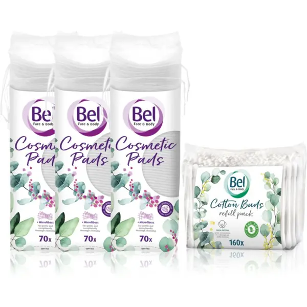 Bel Bel Face & Body Cosmetic Pads + Cotton Buds ekonomično pakiranje