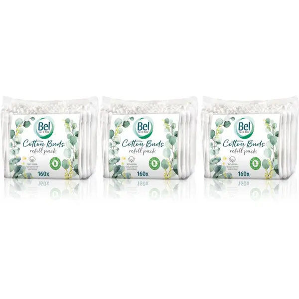 Bel Bel Face & Body Cotton Buds štapići za uši ekonomično pakiranje 3x160 kom
