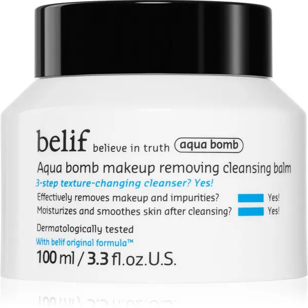 belif belif Aqua Bomb Makeup Removing Cleansing Balm balzam za skidanje šminke i čišćenje s hidratantnim učinkom 100 ml