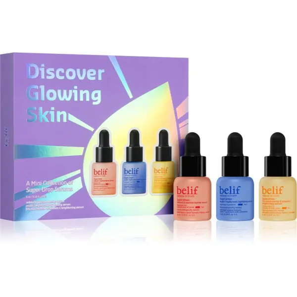 belif belif Super Drops Discover Glow Skin Kit poklon set za savršeno lice
