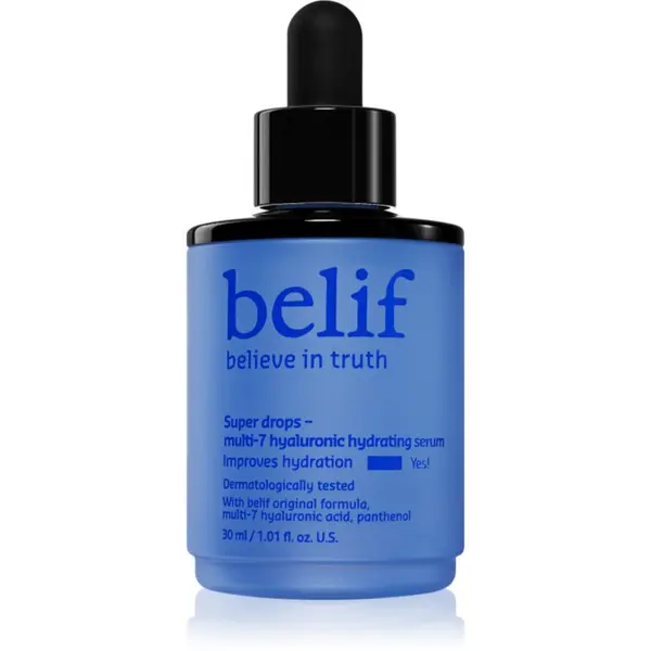 belif belif Super Drops Multi-7 Hyaluronic Hydrating Serum serum za dubinsku ishranu i hidrataciju s učvršćujućim učinkom 30 ml