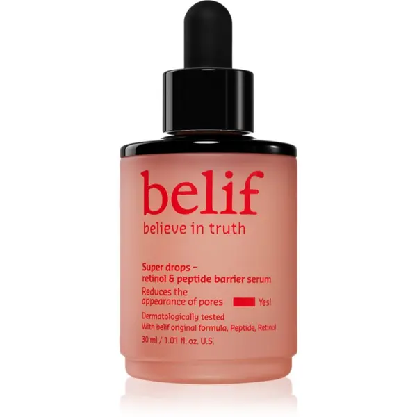 belif belif Super Drops Retinol & Peptide Barrier Serum intenzivni učvršćujući serum s peptidima 30 ml