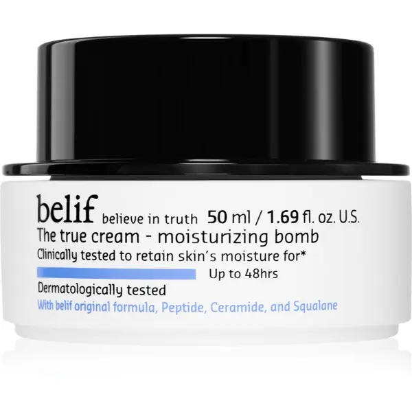 belif belif The True Cream Moisturizing Bomb krema za dubinsku hidrataciju s ceramidy a peptidy 50 ml
