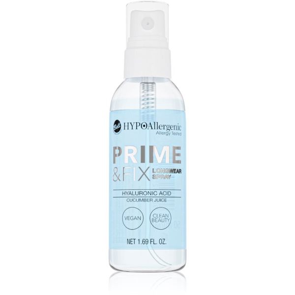 Bell Bell Hypoallergenic Hydrating primer i sprej za fiksiranje u jednom s hijaluronskom kiselinom 50 ml
