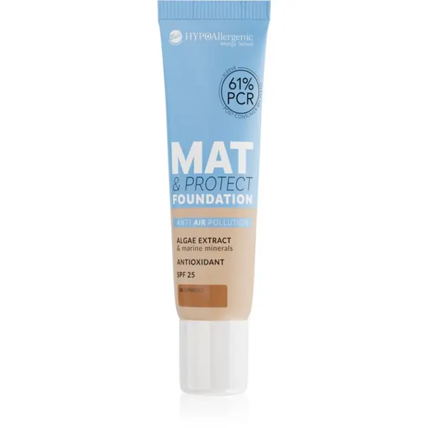 Bell Bell Hypoallergenic Mat & Protect dugotrajni matirajući puder SPF 25 nijansa 08 Espresso 30 g