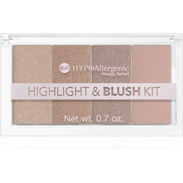 Bell Bell Hypoallergenic paleta highlightera i rumenila 20 g