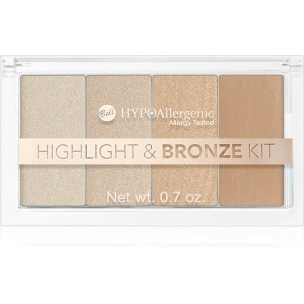 Bell Bell Hypoallergenic t & Bronze Kit paleta za konturiranje i posvjetljivanje 20 g