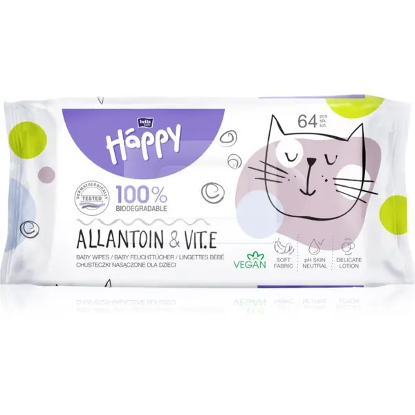 BELLA BELLA Baby Happy Allantoin & Vit. E vlažne maramice 64 kom