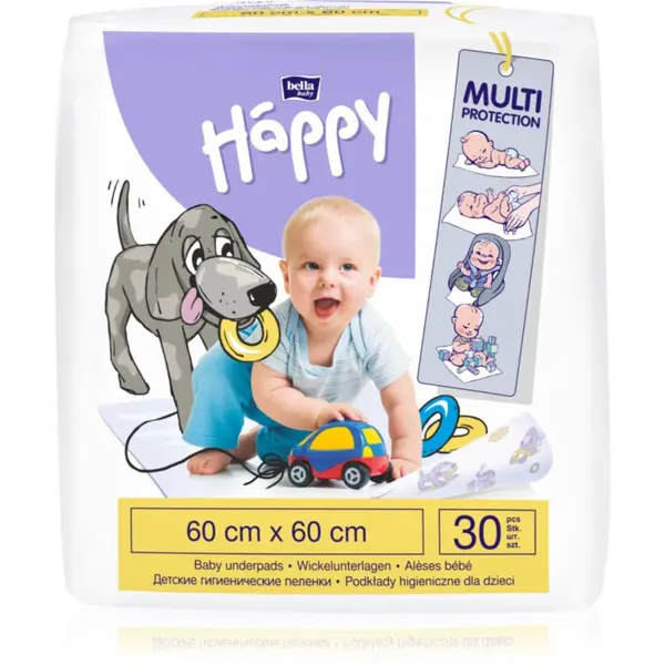 BELLA BELLA Baby Happy Baby Underpads jednokratne podloge za previjanje 60x60xm 30 kom