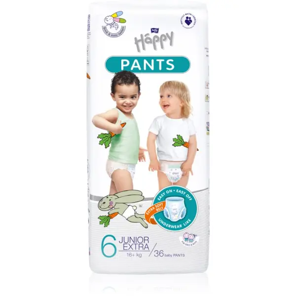 BELLA BELLA Baby Happy Pants jednokratne pelene-gaćice Junior Extra 6 (16+ kg) 36 kom