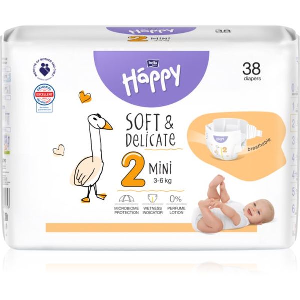 Bella Baby Happy Bella Baby Happy Soft&Delicate Size 2 Mini jednokratne pelene 3-6 kg 38 kom
