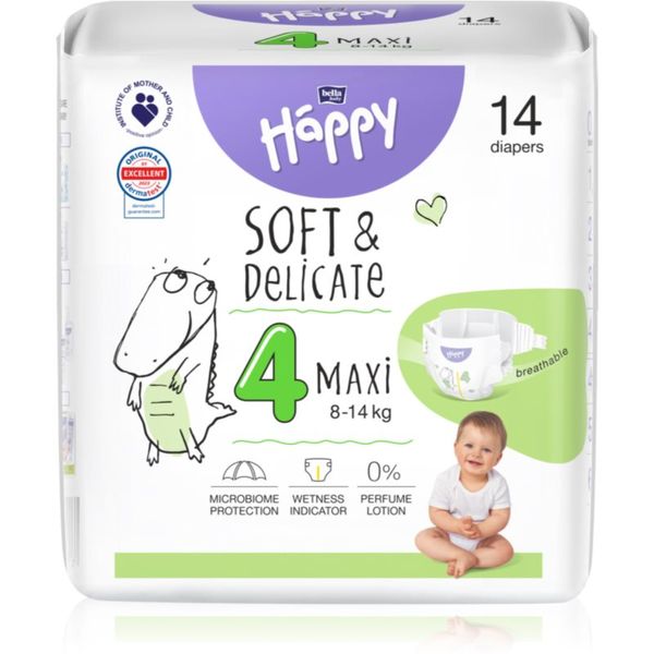 Bella Baby Happy BELLA Baby Happy Soft&Delicate Size 4 Maxi jednokratne pelene 8-14 kg 14 kom