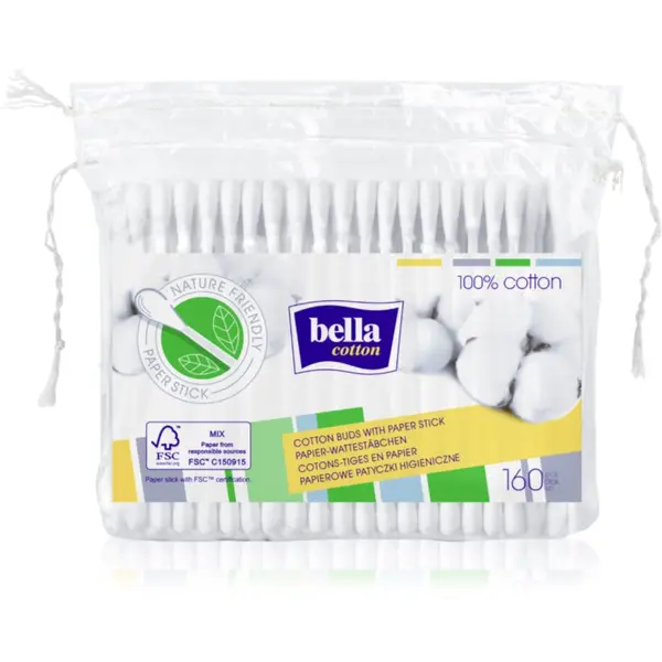 BELLA BELLA Cotton štapići za uši 160 kom