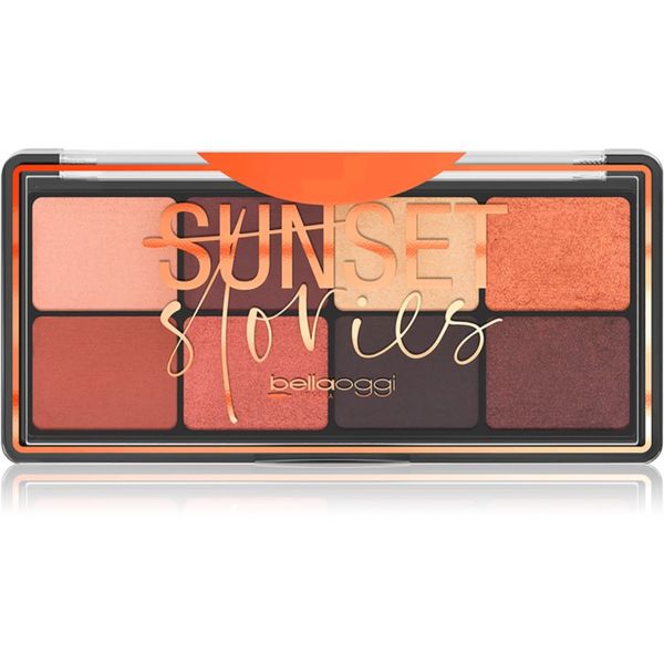 bellaoggi bellaoggi Sunset Stories paleta sjenila za oči 8 boja nijansa Deep Nude 9.5 g