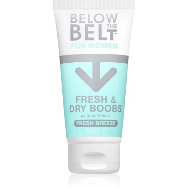 Below the Belt Grooming Below the Belt Grooming Fresh and Dry Boobs krema za grudi protiv znojenja i neugodnog mirisa 75 ml