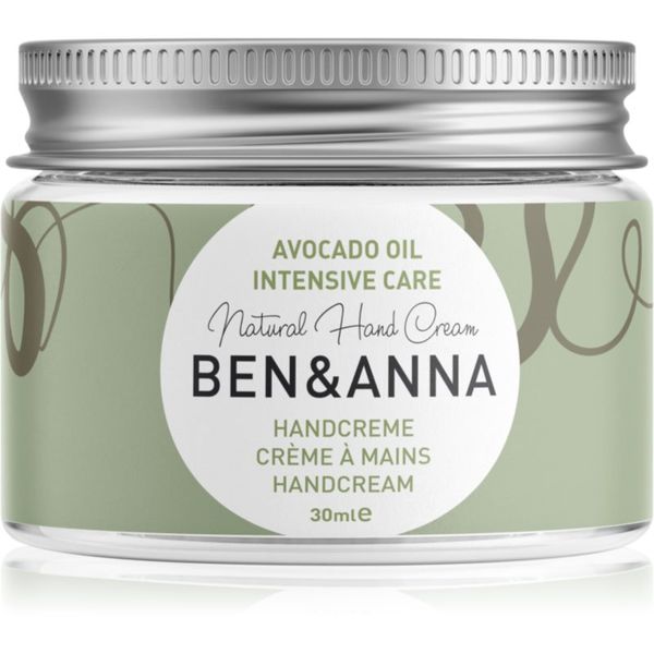BEN&ANNA BEN&ANNA Natural Hand Cream Intensive Care intenzivna krema za ruke s avokadom 30 ml
