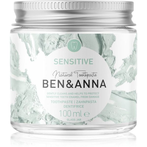BEN&ANNA BEN&ANNA Natural Toothpaste Sensitive pasta za zube u staklenoj posudi za osjetljive zube 100 ml