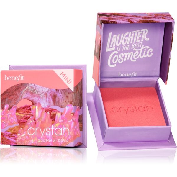Benefit Benefit Crystah WANDERful World Mini puder- rumenilo nijansa Strawberry pink 2,5 g