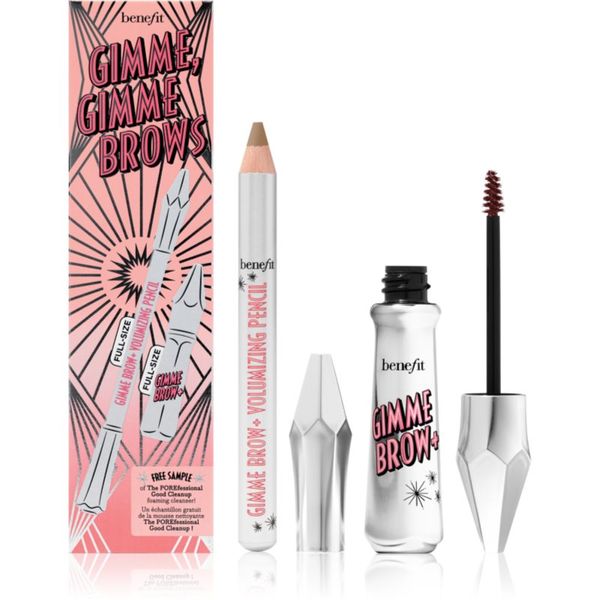 Benefit Benefit Gimme, Gimme Brows set za savršene obrve nijansa 4 Warm Deep Brown