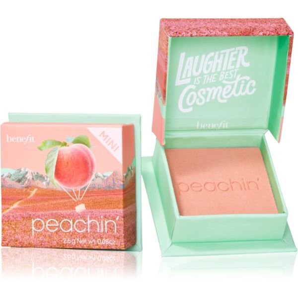 Benefit Benefit Peachin' WANDERful World Mini puder- rumenilo nijansa Golden peach 2,5 g